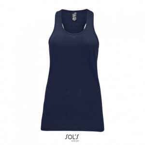 Sleeveless T-Shirt Justin Women/Moka MS01826 – FRENCH NAVY-319-Masswear.gr