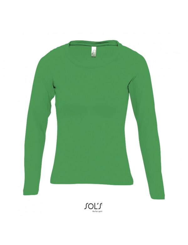 Women's T-shirt Long Sleeve Majestic MS11425 – KELLY GREEN-272-Masswear.gr