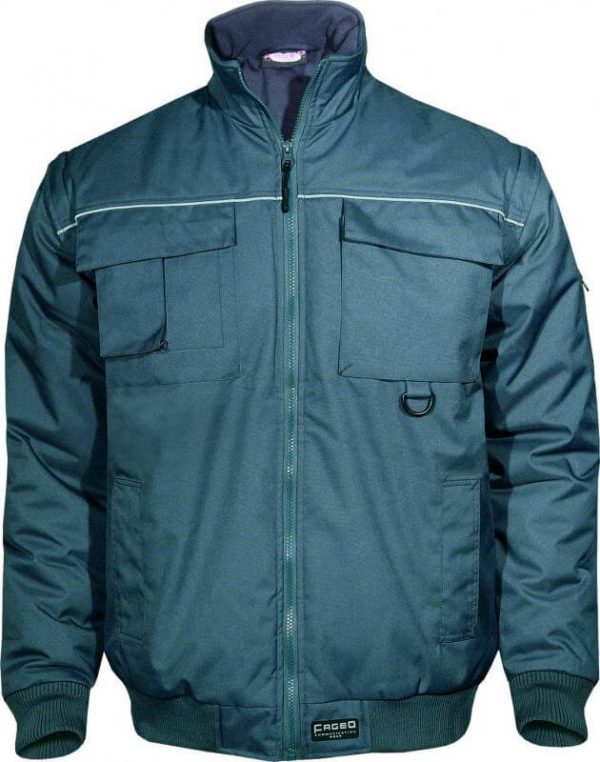 Waterproof Work Jacket With Detachable Sleeves MS609-Masswear.gr
