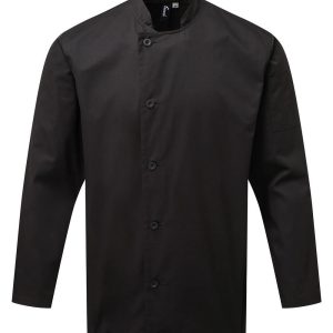Chef Jacket Long Sleeve with Buttons Essential MS-2620006-Masswear.gr