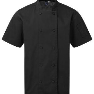 Chef Jacket Short Sleeve Breathable Coolchecker® PR902 MS-2620024-Masswear.gr