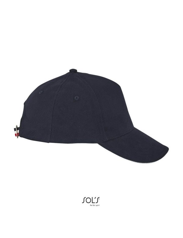 Καπέλο Jockey Πεντάφυλλο Τρίχρωμο Longchamp MS-02116-Masswear.gr